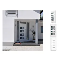 VidaXL Haustür Weiß 100x210 cm Aluminium und PVC