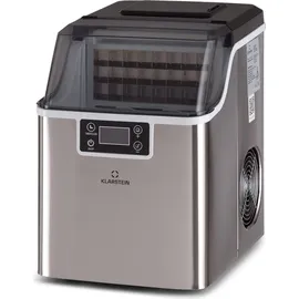 Klarstein Eiswürfelmaschine für Zuhause Camping Gastro, Schnelle Mini Eiswürfelmaschine Klein, Profi Eismaschine für Große Kleine Klare Eiswürfel, Selbstreinigend mit 3,2l Eiswürfelbehälter,