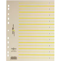 Pagna Trennblätter A4 2-farbig mit Perforation 100 Stück gelb