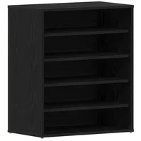 VidaXL Schuhschrank Schwarze Eiche 60x35x70 cm Holzwerkstoff