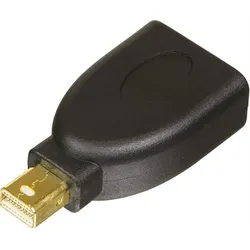 Deltaco MDP-DP, Mini Displayport, Displayport, Schwarz