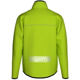 TRIGEMA Trainingsjacke "TRIGEMA Praktische Sportjacke aus Microfaser", Herren, Gr. M, gelb (lemon), Strick, 92% Polyester, 8% Elastan, lang, Jacken Trainingsjacke