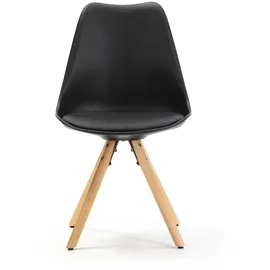 VS Venta-stock Stuhl Holz schwarz 2er Set