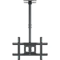 ONKRON TV Deckenhalterung 32-80 max VESA 600x400 ausziehbar 717-3104 mm bis zu 68,2 kg neigbar-drehbar, schwarz