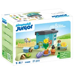 PLAYMOBIL 71690 JUNIOR 1.2.3: Tierpension mit Futterspender