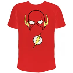 The Flash - Flash's Maske" - Herren T-Shirt rot - Größe L"