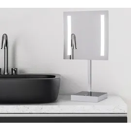 Talos Schminkspiegel TALOS "Paros", silber (weiß), Messing, Spiegel, 3-fach Vergrösserung