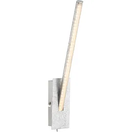 GLOBO Wandleuchte H 35 cm LED dimmbar Kristalle Metall Silber (MPNR: 955.07)
