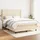 vidaXL Boxspringbett mit Matratze Creme 140x200 cm Stoff vidaXL