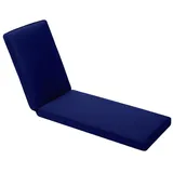 EXZFW Deckchair Auflagen,Sonnenliege Auflage,Liegenauflagen für Gartenmöbel Wasserdicht,Auflage Liege Outdoor Polster Schnell,Trocknend Waschbar Auflagen für Gartenliegen,Dark Blue 17,178x59x8cm