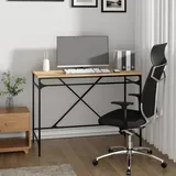 vidaXL Schreibtisch Sonoma-Eiche 100x50x75 cm Holzwerkstoff und Eisen