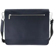 LEONHARD HEYDEN Montreal Messenger Leder 36 cm blau