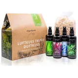 AllgäuQuelle AllgäuQuelle® Bio Raumspray-Set, 100% Bio-Duftölen. inkl. Bio-Zirben-Säckchen Raumduft Raumerfrischer 400 ml Spray