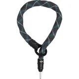 ABUS IvyTex Adaptor Chain 8KS - Fahrradschloss mit schmutz- und feuchtigkeitsabweisender Hülle - 8 mm Starke Kette - Grau