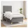 vidaXL Boxspringbett 100 x 200 cm Dunkelgrau
