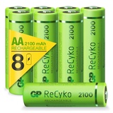 GP Batteries GPRCK210AA086C4 Mignon (AA)-Akku NiMH 2100 mAh 1,2V, 8St.