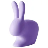 Qeeboo 90001VI Rabbit Chair Baby, Plastik, violett, 45,3 x 26,2 x 52,7 cm