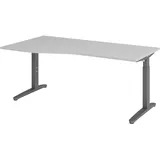 bümö Büroschreibtisch 180 x 100 cm Grau