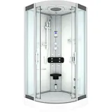 AcquaVapore Dampfdusche Duschtempel Sauna Dusche Duschkabine D46-00T2 80x80 cm ohne 2K Scheiben Versiegelung