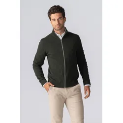 Pullover Zip Strickjacke - Armee - Mann - M - TeeShoppen