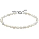 Skagen Damen AGNETHE Pearl Silber Edelstahlarmband, SKJ1833040