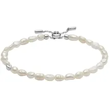 Skagen Damen AGNETHE Pearl Silber Edelstahlarmband, SKJ1833040