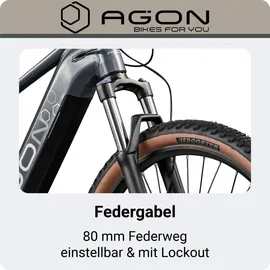 Agon Alpha 27,5 Zoll RH 48 cm Rock Grey Anthracite