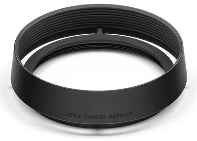 Leica Gegenlichtblende für Leica Q schwarz eloxiert