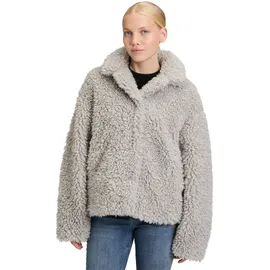 Amber & June Plüschjacke grau 38