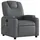 vidaXL Massagesessel Grau Kunstleder 88 x 97 x 0 cm Grau mit Fernbedienung