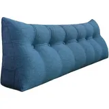 Großes Bettruhe Keilkissen, Lang Lesekissen, Dekoratives Kopfteilkissen, Dreieckiges Rückenkissen, Loungekissen für Tagesbett oder Couch,