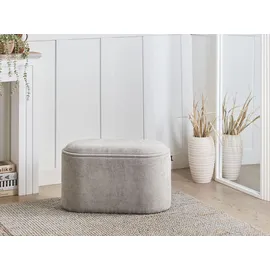 Beliani Polsterbank Artas Grau 79 x 45 x 38 cm