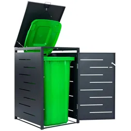 Zelsius Mülltonnenbox 68 x 80 x 117 cm grau