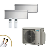 DAIKIN Stylish Klimaanlage FTXA20BS+FTXA20BS | 2x 2,0 kW | 2x5m Leitung