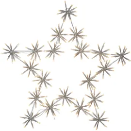 StarTrading LED Stern Flower Star - hängend - D: 60cm - 200 warmweiße LED - inkl. Trafo - Ou...