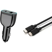 CoreParts USB-C Car Charger for Laptop Mobile & tablets with