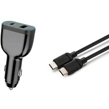 CoreParts USB-C Car Charger for Laptop Mobile & tablets with