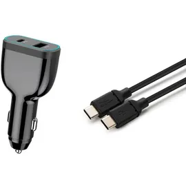 CoreParts USB-C Car Charger for Laptop Mobile & tablets with
