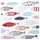 Home fashion Papierservietten "Fische", 33 x 33 cm, 20 Stück