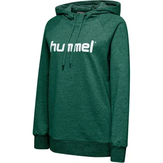 hummel Damen Kapuzenpullover HMLGO Cotton Logo Hoodie Evergreen, S