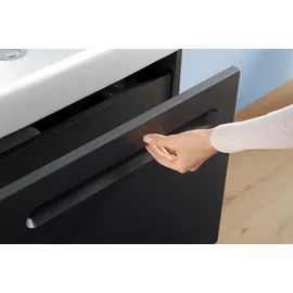 Duravit No.1 Waschtischunterbau wandhängend, 1 Auszug, 540x426x478mm, mit Siphonausschnitt Innenschubkasten, N14381049490000, Farbe: Graphit Matt