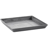 Ecopots Kunststoff-Untersetzer, quadratisch, grau