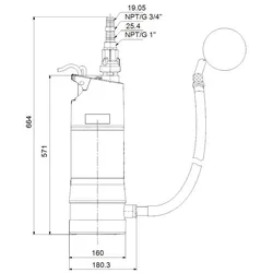 Grundfos Zisternenpumpe Regenwassernutzungsanlage SBA 3 bis 45 AW