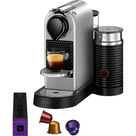 Krups Nespresso Citiz & Milk XN 761B silber + Aeroccino