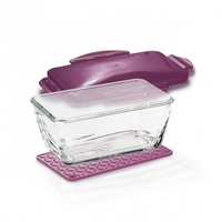 Genius Gemüseschneider Nicer Dicer Chef S Glasschüssel Set 3-tlg., Backofengeeignet bis 250°C lila