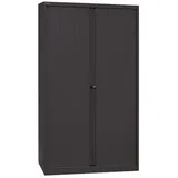 Bisley Rollladenschrank Rollladenschrank EuroTambour in Schwarz - Maße: H 198 x B 120 x T 43 cm schwarz