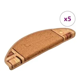 vidaXL Stufenmatten Selbstklebend 5 Stk. 65x21x4 cm Beige