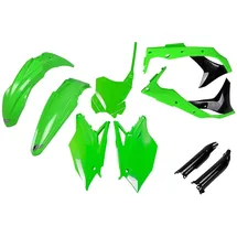 UFO Plast Full-Kit Gabelschutz/Kotflügel Grün