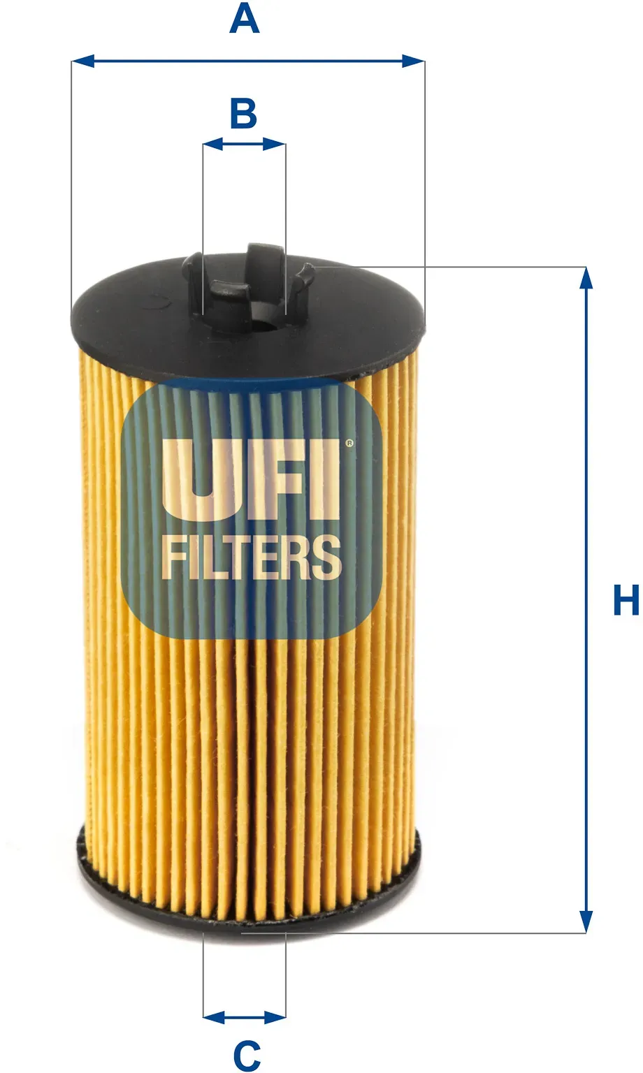 UFI Ölfilter 2506400 Filtereinsatz 106mm für Opel GM Fiat