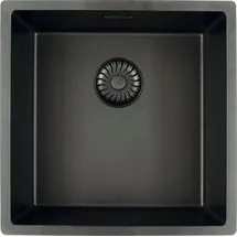 Caressi Cagrpp40bk-fl quadratisch flächenbündig schwarz Handbetätigung 440 x 440 mm